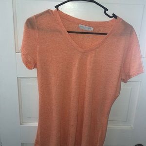 Short sleeved v neck top